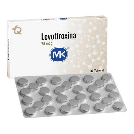 LEVOTIROXINA 75 MCG 30 TABLETAS MK