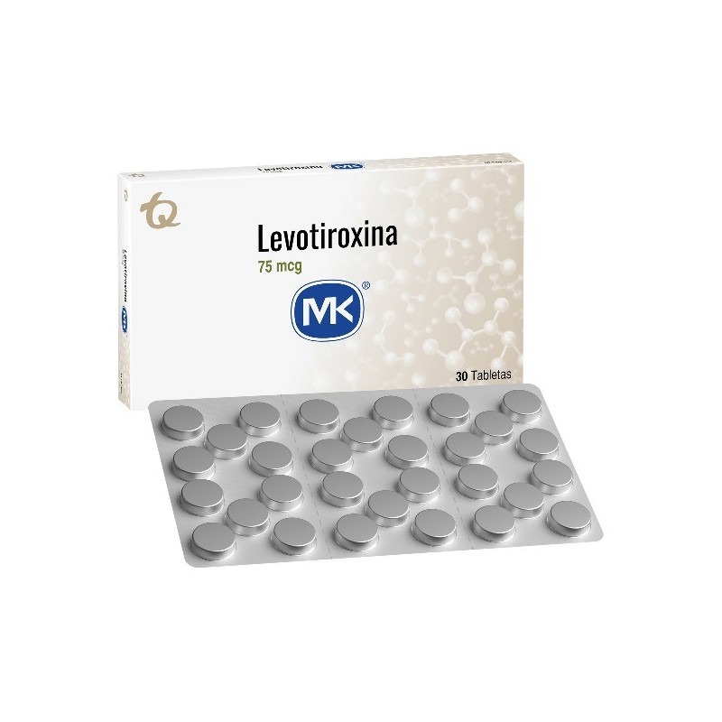 LEVOTIROXINA 75 MCG 30 TABLETAS MK