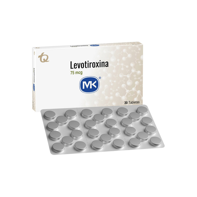 LEVOTIROXINA 75 MCG 30 TABLETAS MK