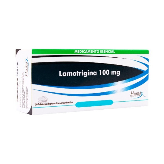 LAMOTRIGINA 100 MG 30 TABLETAS DISPERSABLES HUMAX