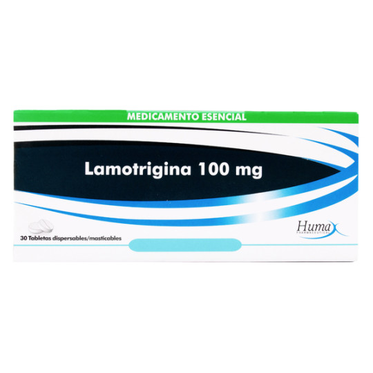 LAMOTRIGINA 100 MG 30 TABLETAS DISPERSABLES HUMAX
