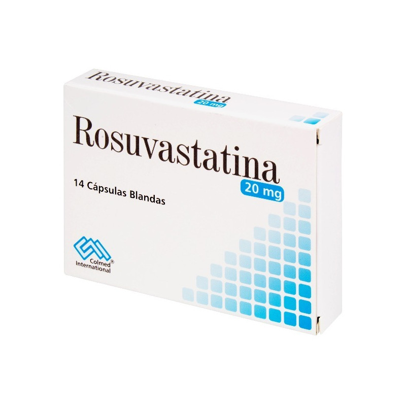 ROSUVASTATINA 20 MG 14 CAPSULAS BLANDAS COLMED