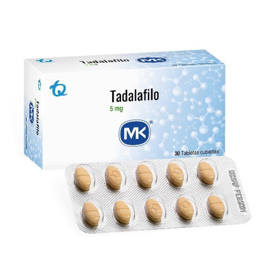 TADALAFILO 5 MG 30 TABLETAS RECUBIERTAS MK