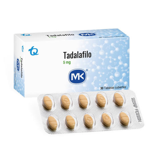 TADALAFILO 5 MG 30 TABLETAS RECUBIERTAS MK