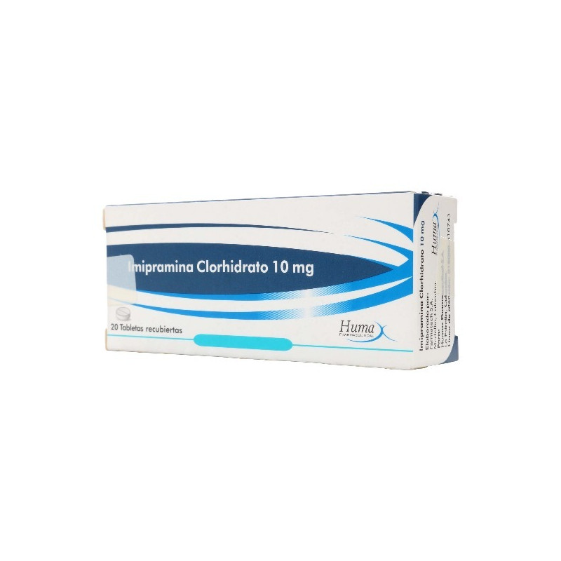 IMIPRAMINA 10 MG 20 TABLETAS RECUBIERTAS HUMAX
