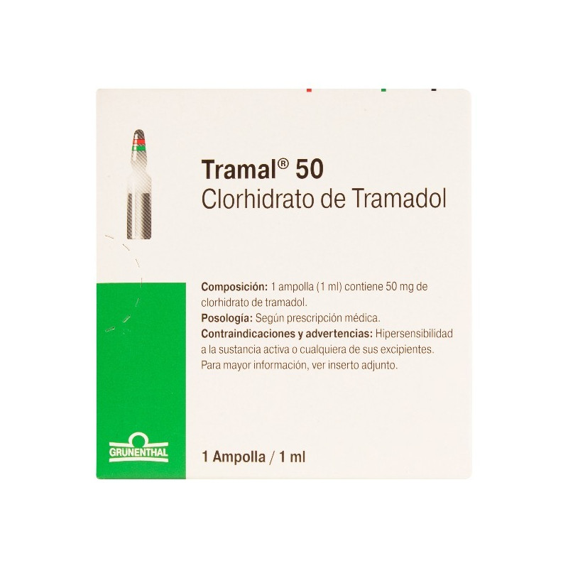 TRAMAL 50MG/1ML 1 AMPOLLA