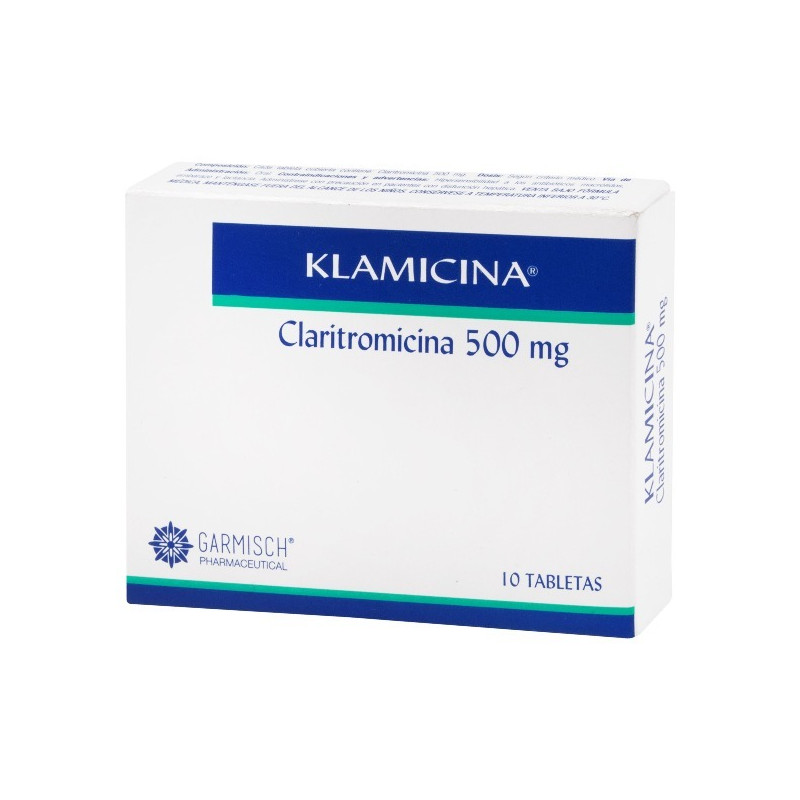 KLAMICINA 500 MG 10 TABLETAS