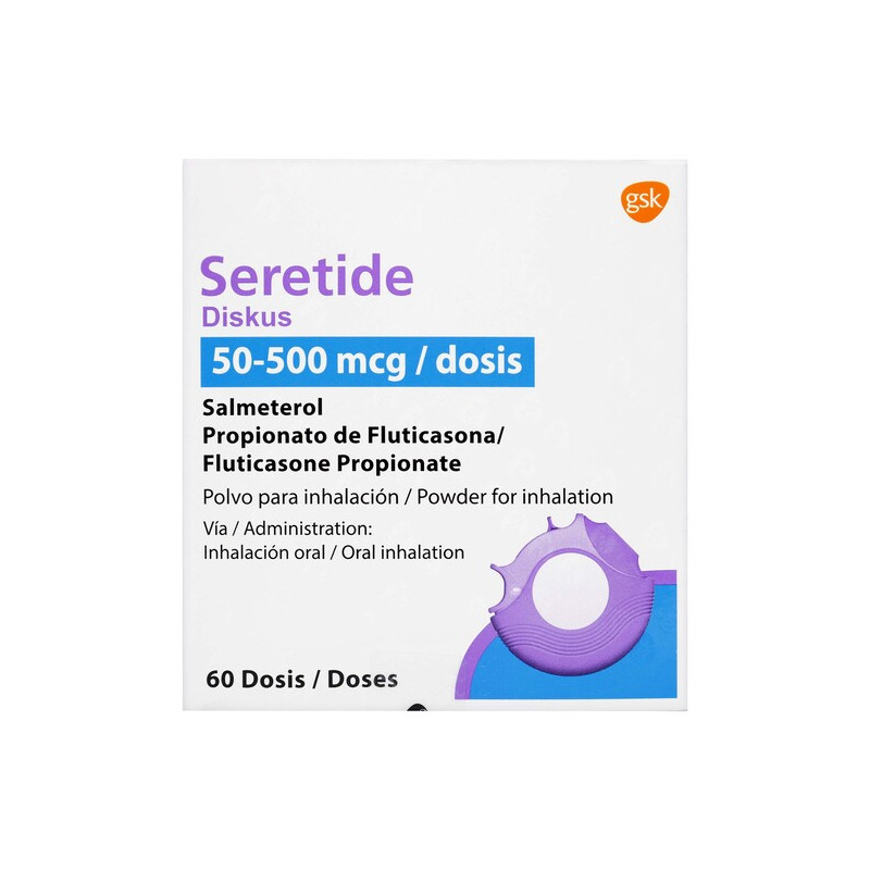SERETIDE DISKUS 50/500 MCG 60 DOSIS
