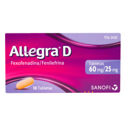 ALLEGRA D 10 TABLETAS