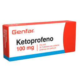 KETOPROFENO 100 MG 30 TABLETAS CON CUBIERTA ENTERICA GENFAR