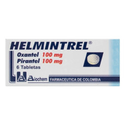 HELMINTREL 100/100MG 6 TABLETAS