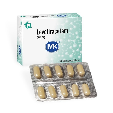 LEVETIRACETAM 500MG 30 TABLETAS RECUBIERTAS MK