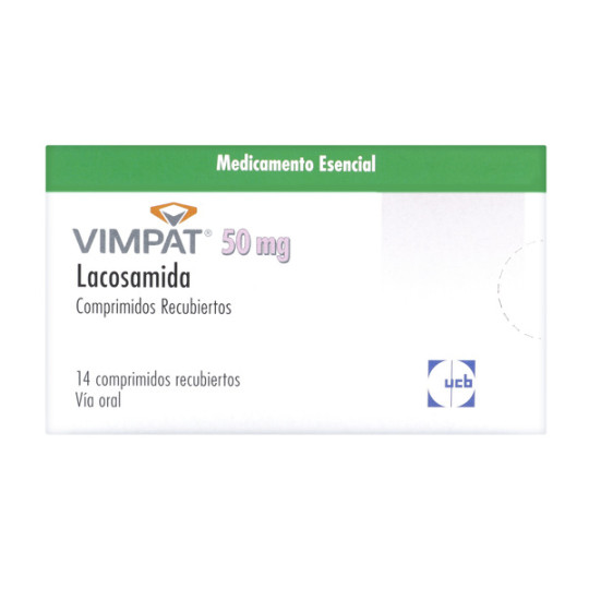VIMPAT 50 MG 14 TABLETAS RECUBIERTAS
