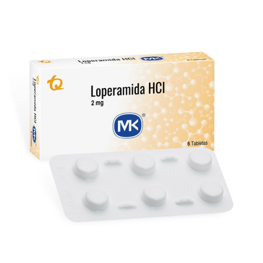 LOPERAMIDA 2 MG 6 TABLETAS MK