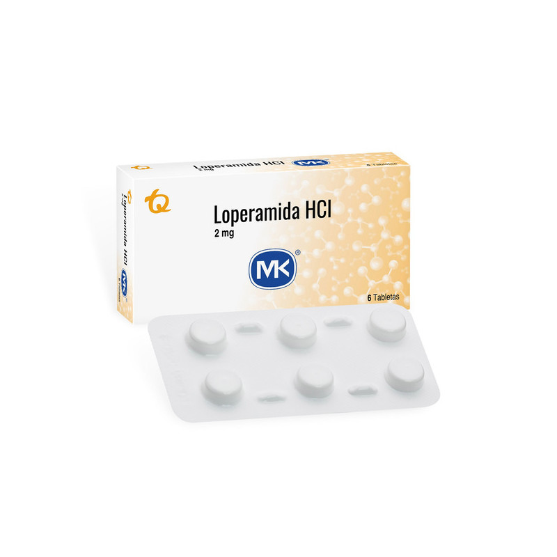 LOPERAMIDA 2 MG 6 TABLETAS MK
