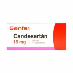 CANDESARTAN 16 MG 14 TABLETAS GENFAR