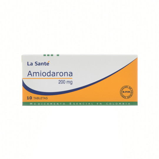 AMIODARONA 200 MG 10 TABLETAS LA SANTE