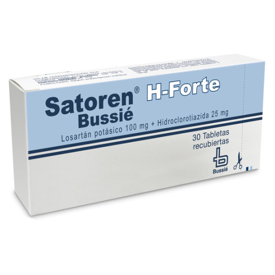 SATOREN H FORTE 100/25MG 30 TABLETAS RECUBIERTAS