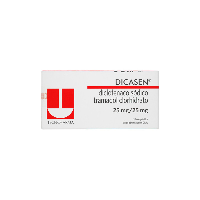 DICASEN 25/25MG 20 COMPRIMIDOS