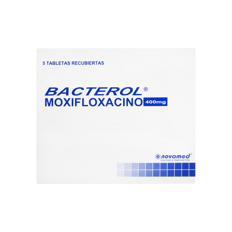 BACTEROL 400 MG 5 TABLETAS RECUBIERTAS