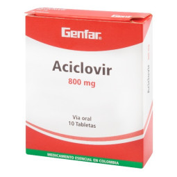 ACICLOVIR 800 MG 10 TABLETAS GENFAR
