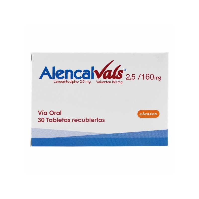 ALENCAL VALS 2.5/160 MG 30 TABLETAS