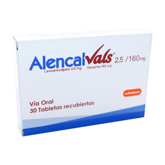 ALENCAL VALS 2.5/160 MG 30 TABLETAS
