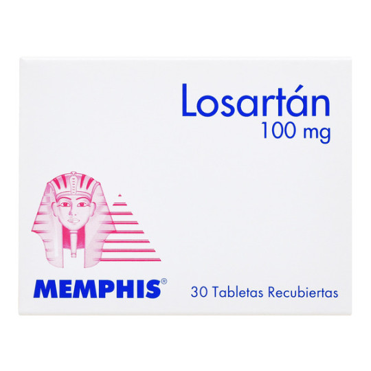 LOSARTAN 100 MG 30 TABLETAS MEMPHIS