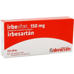 IRBEVITAE 150 MG 28 COMPRIMIDOS RECUBIERTOS
