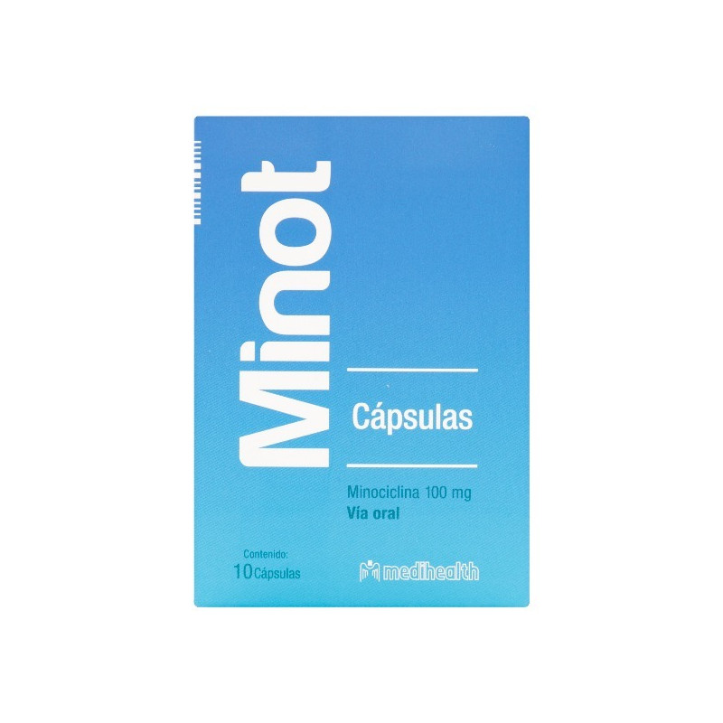 MINOT 100 MG 10 CAPSULAS