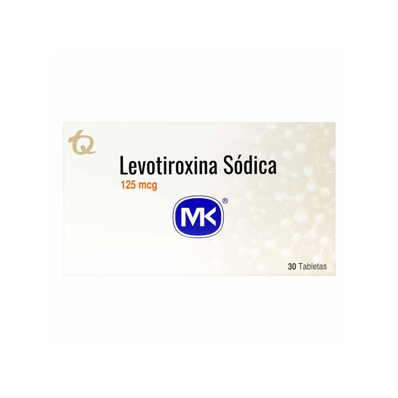 LEVOTIROXINA 125 MCG 30 TABLETAS MK
