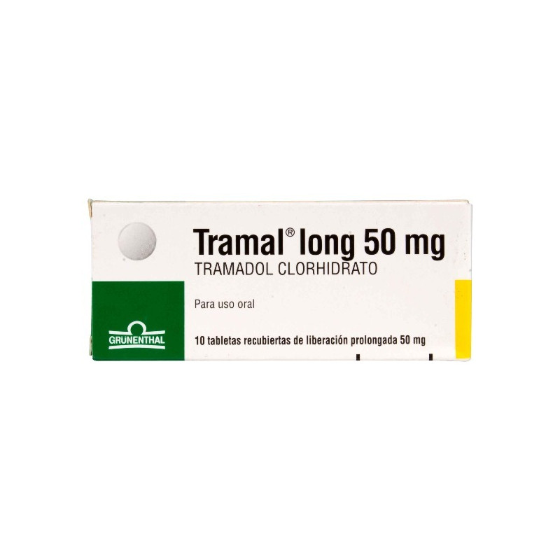 TRAMAL LONG RET 50 MG 10 TABLETAS DE LIBERACION PROLONGADA