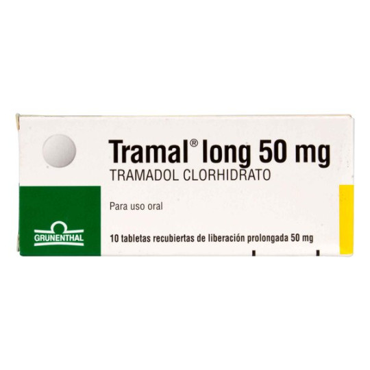 TRAMAL LONG RET 50 MG 10 TABLETAS DE LIBERACION PROLONGADA