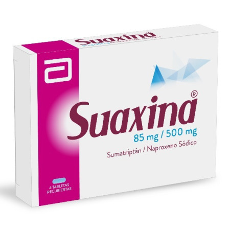SUAXINA 85/500MG 4 TABLETAS RECUBIERTAS