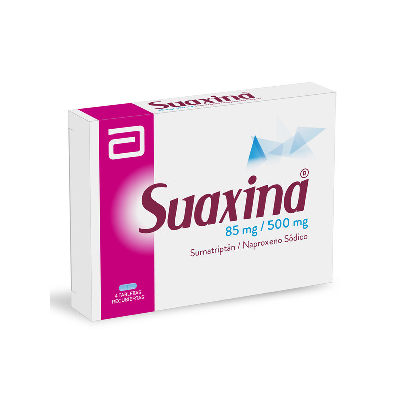 SUAXINA 85/500MG 4 TABLETAS RECUBIERTAS