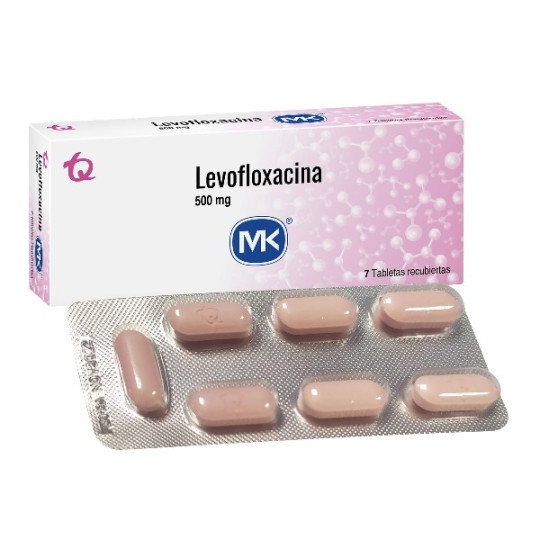 LEVOFLOXACINO 500 MG 7 TABLETAS RECUBIERTAS MK