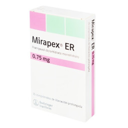 MIRAPEX ER 0.75 MG 10 COMPRIMIDOS DE LIBERACION PROLONGADA