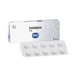 AMLODIPINO 5 MG 30 TABLETAS MK
