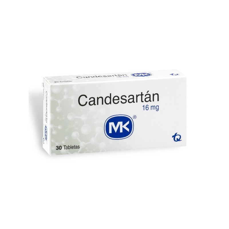 CANDESARTAN 16 MG 30 TABLETAS MK