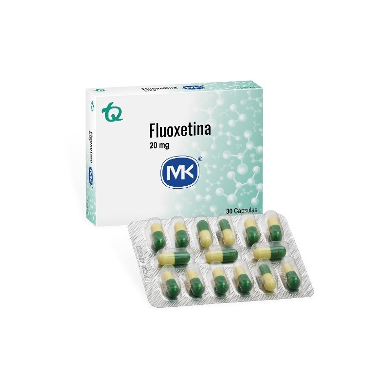 FLUOXETINA 20 MG 30 CAPSULAS MK