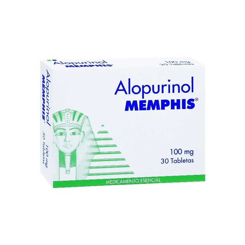 ALOPURINOL 100 MG 30 TABLETAS MEMPHIS
