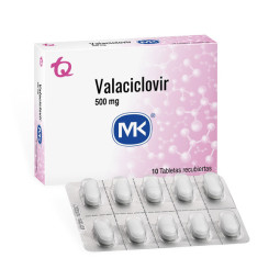 VALACICLOVIR 500 MG 10 TABLETAS RECUBIERTAS MK