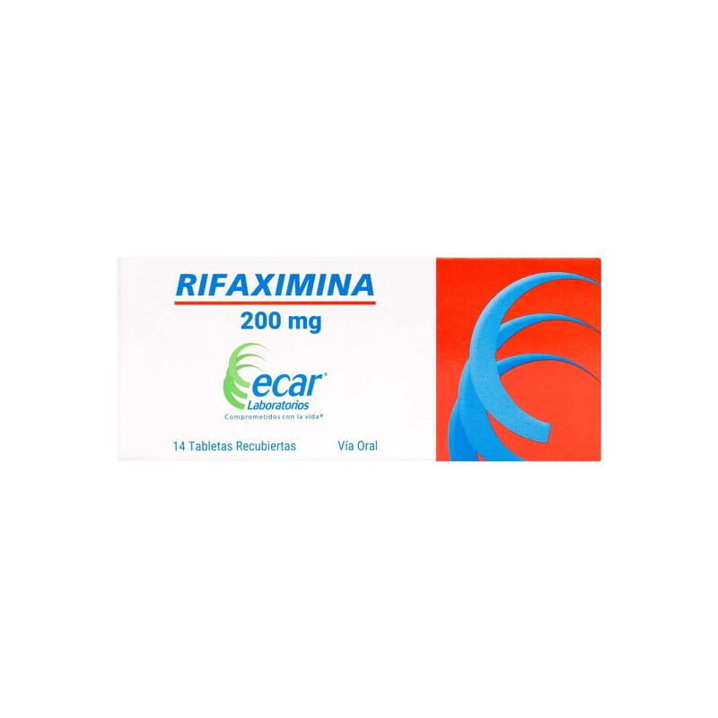 RIFAXIMINA 550 MG 14 TABLETAS RECUBIERTAS ECAR