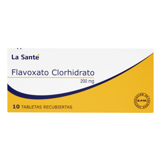 FLAVOXATO 200 MG 10 TABLETAS RECUBIERTAS LA SANTE