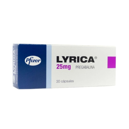 LYRICA 25 MG 30 CAPSULAS
