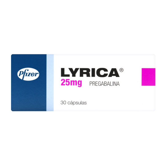 LYRICA 25 MG 30 CAPSULAS