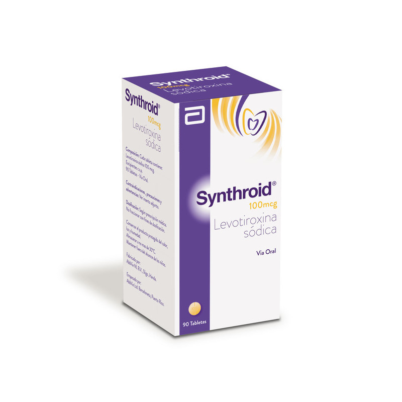 SYNTHROID 100 MCG 90 TABLETAS