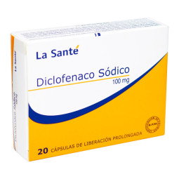DICLOFENACO SODICO 100 MG 20 CAPSULAS DE LIBERACION PROLONGADA LA SANTE