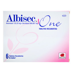 ALBISEC ONE G-TABS 6 TABLETAS RECUBIERTAS