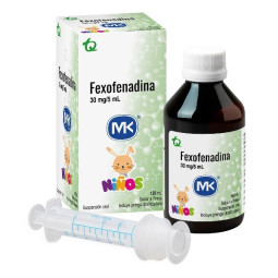 FEXOFENADINA SUSPENSION ORAL NIÑOS 30MG/5ML 150 ML MK